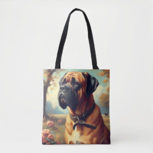 Tote Bag Tableau Bullmastiff vintage