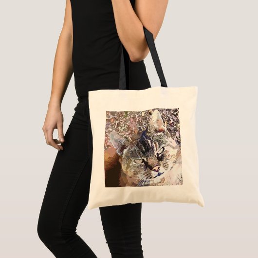 TOTE BAG TABLEAU CAT (Devant (produit))