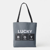 Tote Bag Tableau chimique périodique des éléments : GARÇON (Dos)