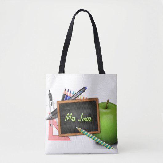 Tote Bag Tableau de bord de l'enseignant (Devant)
