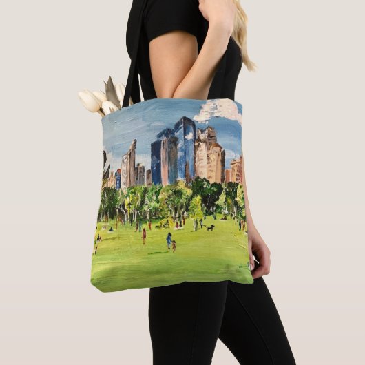 Tote Bag Tableau de "Central Park" de Willowcatdesigns (De près)