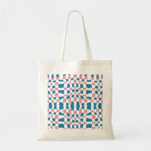 Tote Bag Tableau de contrôle bleu rose rétro Abstrait