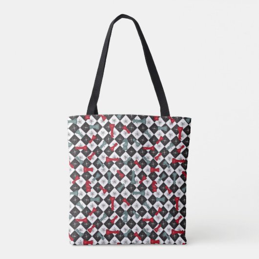 Tote Bag Tableau d'échecs rétro (Dos)