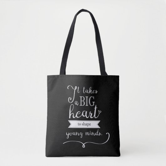 Tote Bag "Tableau" Fourre-tout avec une citation pour des (Devant)