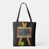 Tote Bag tableau noir enseignant avec citation inspirante (Dos)