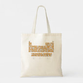 Tote Bag Tableau Purodique Chimie Chat Pun Tableau Périodiq (Dos)