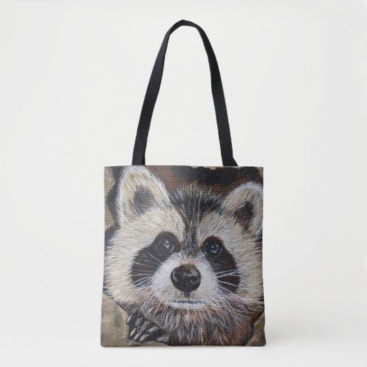 Tote Bag Tableau Raccoon (Devant)