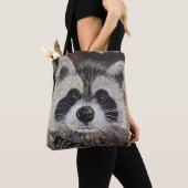 Tote Bag Tableau Raccoon (De près)