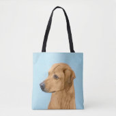 Tote Bag Tableau Rhodesian Ridgeback - Art Chien original (Devant)