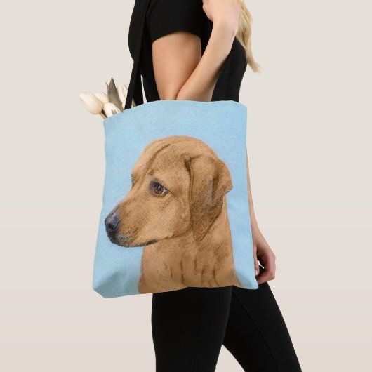 Tote Bag Tableau Rhodesian Ridgeback - Art Chien original (De près)