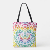Tote Bag Taches léopards arc-en-ciel (Dos)