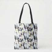 Tote Bag Taco à propos d'amour | Motif Llama & Donkey (Devant)