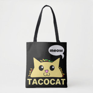 Tote Bag Taco Cat