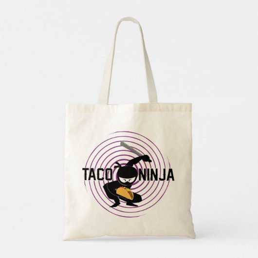 Tote Bag Taco Ninja Design - Budget Fourre-tout (Dos)