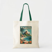 Tahiti Polynésie Française Illustration Art Voyage