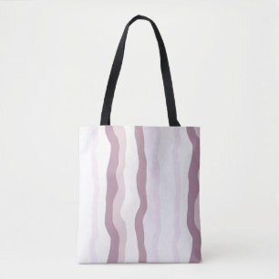 Tote Bag Tailles rose ondulées