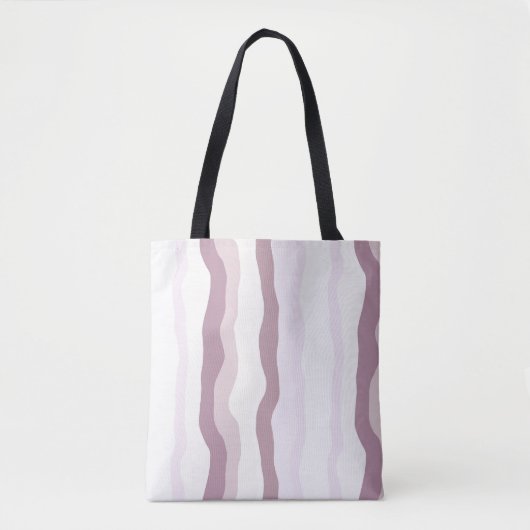 Tote Bag Tailles rose ondulées (Devant)