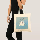 Tote Bag - Tall Ship with Rainbow Arch (Voorkant (product))
