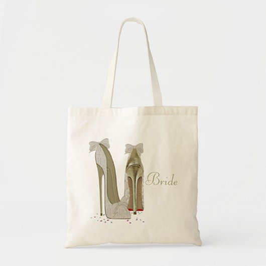Tote Bag Talons hauts de stylet de mariage (Devant)