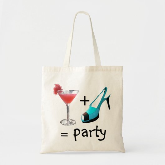 Tote Bag Talons hauts et cocktails (Devant)