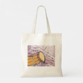 Tote Bag Tambour Bongo Traditionnel Avec Notes De Musique (Dos)