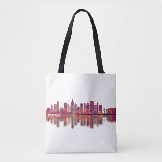 Tote Bag Tampa Florida Skyline (Devant)