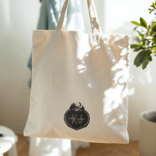 Tote Bag Tampon Nature Monogramme Nom personnalisé