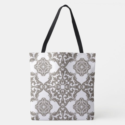 Tote Bag Tan Medallion Designer Fourre-tout (Devant)