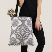 Tote Bag Tan Medallion Designer Fourre-tout (De près)