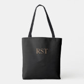 Tote Bag Tan sur noir (Dos)