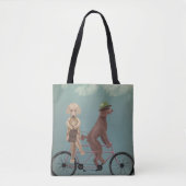 Tote Bag Tandem de caniche (Devant)