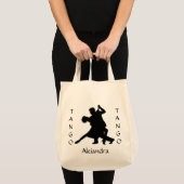 Tote Bag Tango Danse Silhouette personnelle (Devant (produit))