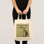 Tote Bag tant de livres, tellement peu de fille de temps (Devant (produit))