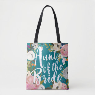 Tote Bag Tante de Fourre-tout l'épousant floral balayé par