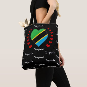 Tote Bag Tanzanie Flag & Heart Tanzania Flag mode/sport
