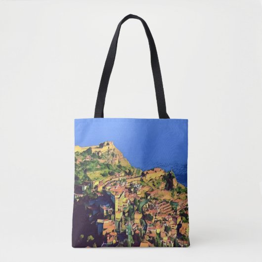 Tote Bag TAORMINE - Sicile - (Devant)