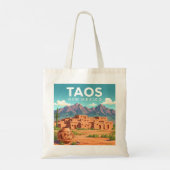 Tote Bag Taos vintage Nouveau-Mexique (Dos)