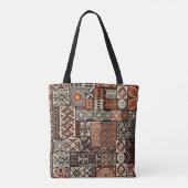 Tote Bag Tapa hawaïen : Patchwork tribal (Dos)