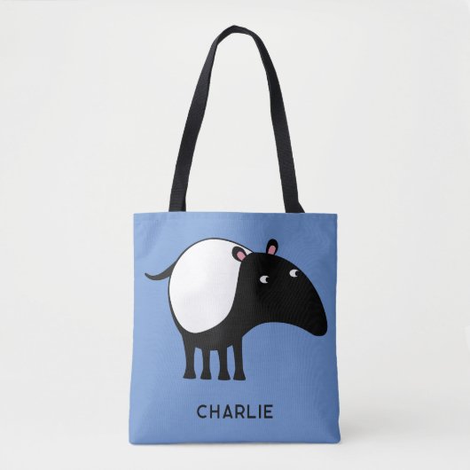 Tote Bag Tapir Nom personnalisé (Devant)