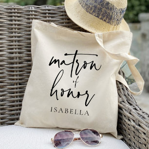 Tote Bag Tapis de calligraphie témoin de mariage chic cadea
