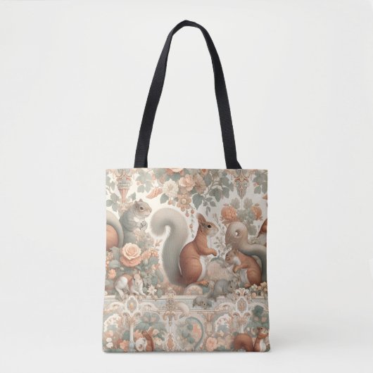Tote Bag Tapisserie d'écureuil de la forêt victorienne (Devant)