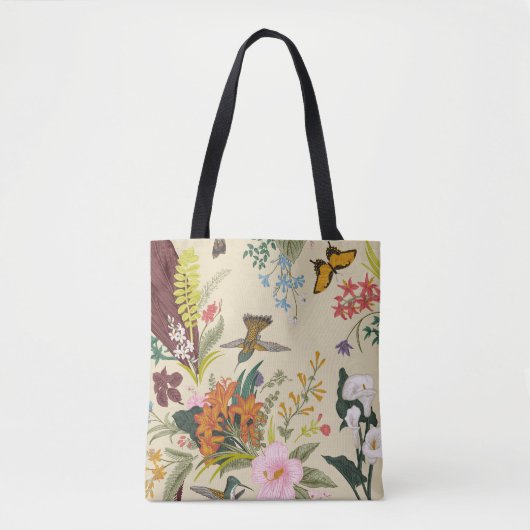 Tote Bag Tapisserie Vintage tropicale (Devant)