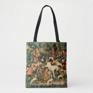 Tote Bag Tapisseries Unicorn Classique médiéval défend la c