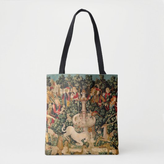Tote Bag Tapisseries Unicorne Trouvé Légende Mythique (Devant)