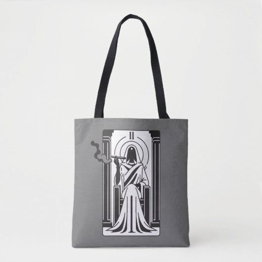 Tote Bag Tarot High Prestess Weight Fumer Occulte (Devant)