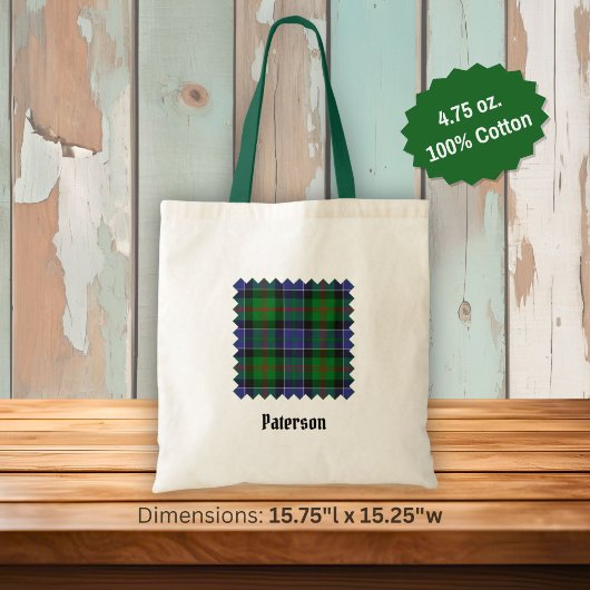 Tote Bag Tartan Clan Paterson