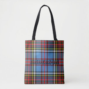 Tote Bag Tartan d'Anderson de clan
