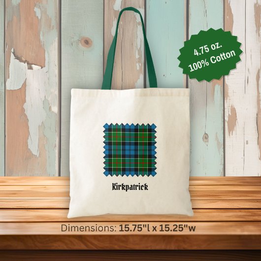 Tote Bag Tartan du clan Kirkpatrick