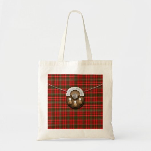 Tote Bag Tartan et escarcelle de MacDougall de clan (Devant)