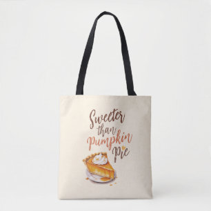 Tote Bag Tarte plus douce que Citrouille - Tarte Citrouille